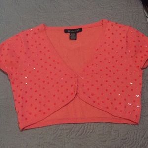 Orange crop sweater